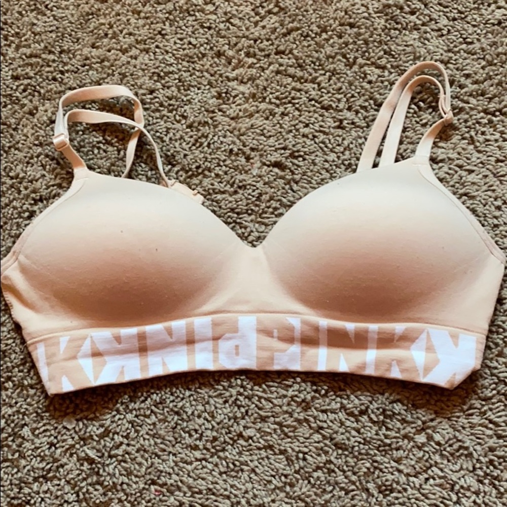 VS Pink nude unlined bra